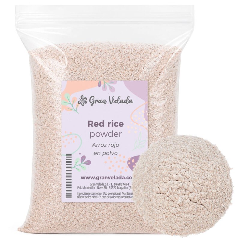 Arroz rojo en polvo