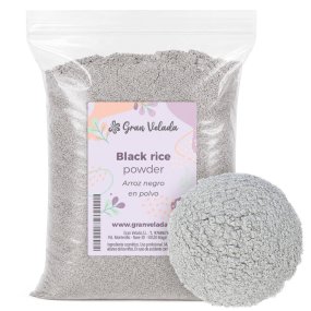 Riz noir en poudre