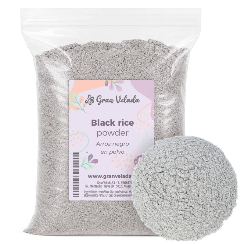 Arroz negro en polvo