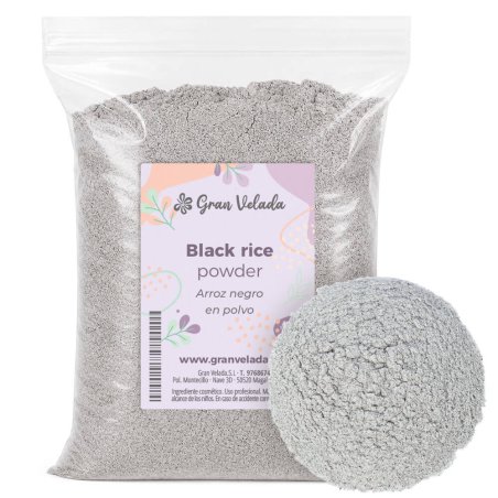 Arroz negro en polvo