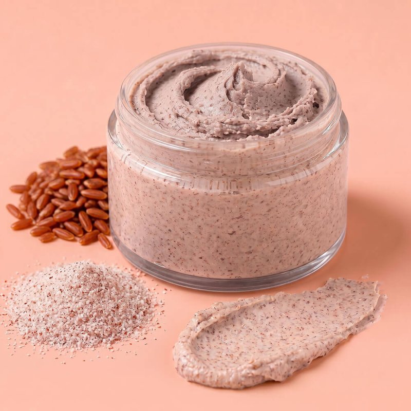 Partículas exfoliantes arroz rojo 250 micras