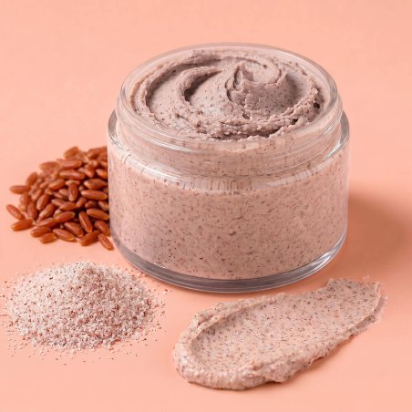 Partículas exfoliantes arroz rojo 250 micras