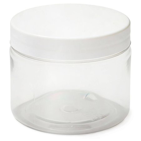 Tarro 200 ml transparente tapa blanca 2