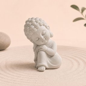 Molde para velas buda em meditação