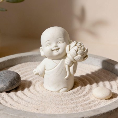 Molde para velas buda con flor de loto 3