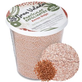 Partículas exfoliantes de arroz rojo 250 micras