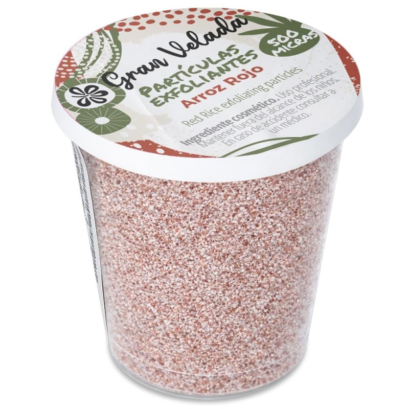 Partículas exfoliantes arroz rojo 500 micras