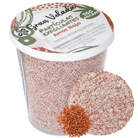 Partículas exfoliantes arroz rojo 500 micras