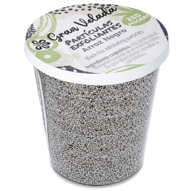 Partículas exfoliantes arroz negro 250 micras