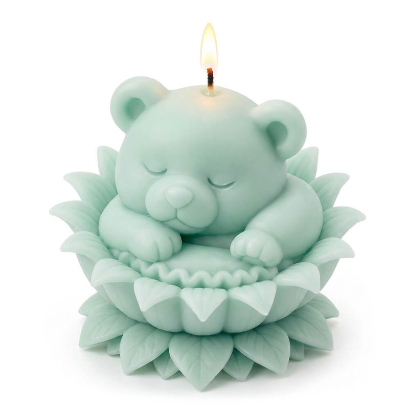 Molde para velas osito durmiente 2
