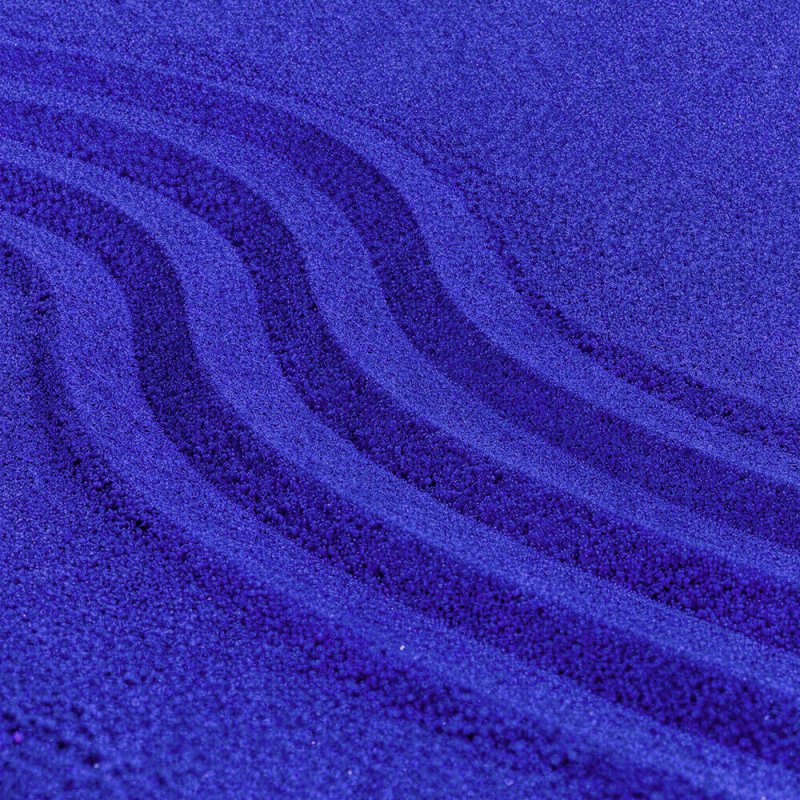 Arena fina azul electrico decorativa