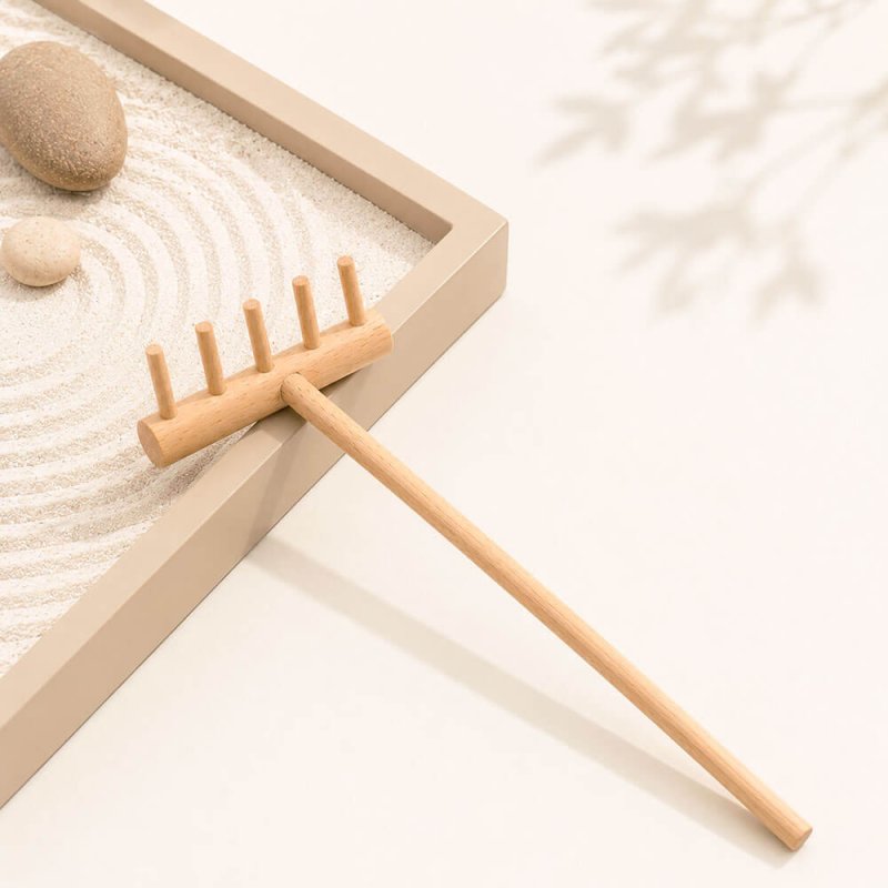 Rastrillo zen de madera