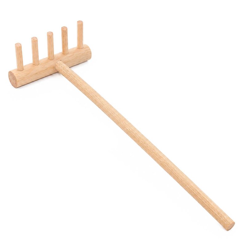 Rastrillo zen de madera 2