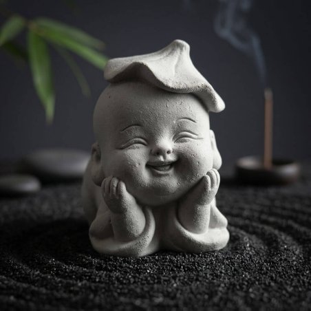 Molde para velas buda con sombrero de loto 4