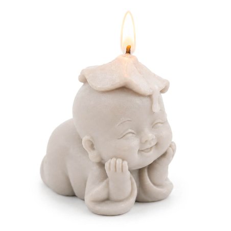Molde para velas buda con sombrero de loto 2
