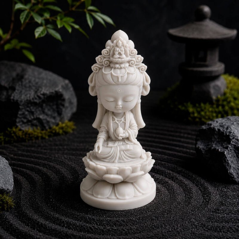 Molde para velas buda Guanyin 4