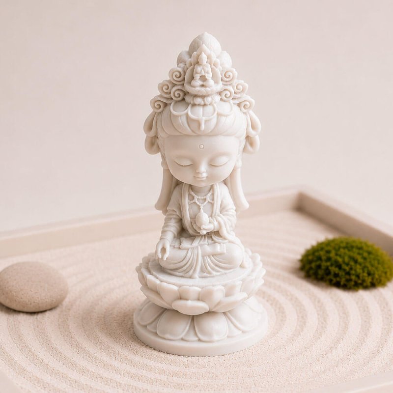 Molde para velas buda Guanyin 5