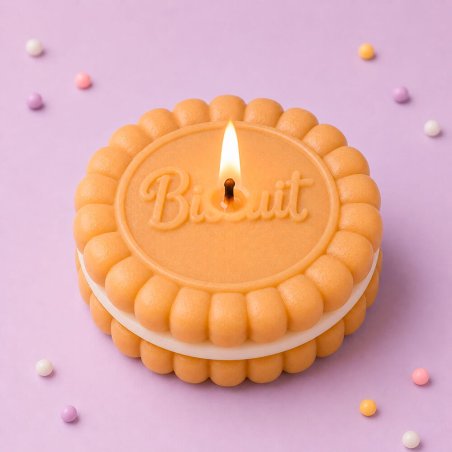 Molde para velas galleta rellena