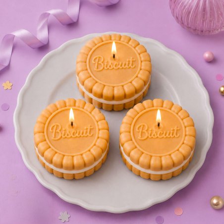 Molde para velas galleta rellena