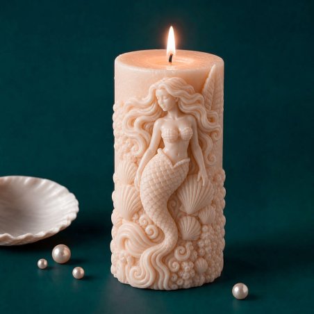 Molde para velas sirena 5