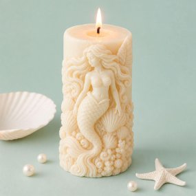 Molde para velas sirena