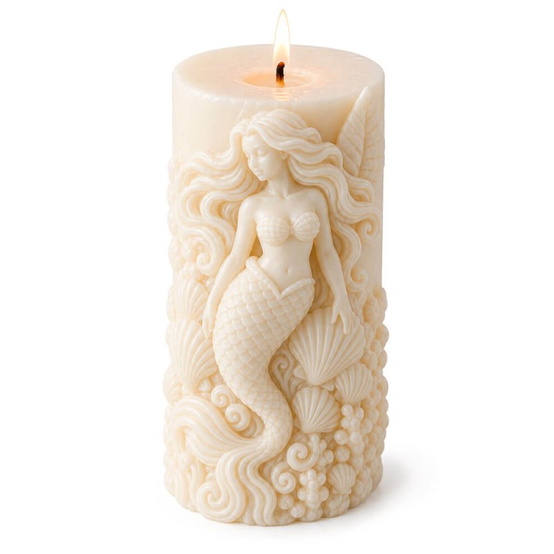 Molde para velas sirena 2