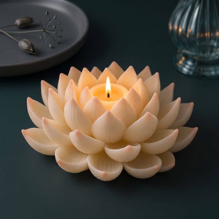Molde para velas flotantes nenúfar 6