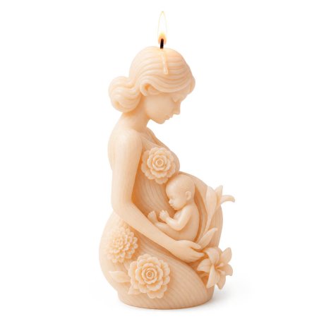 Molde para velas madre con bebé 2