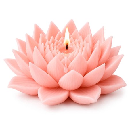Molde para velas flor de loto 2