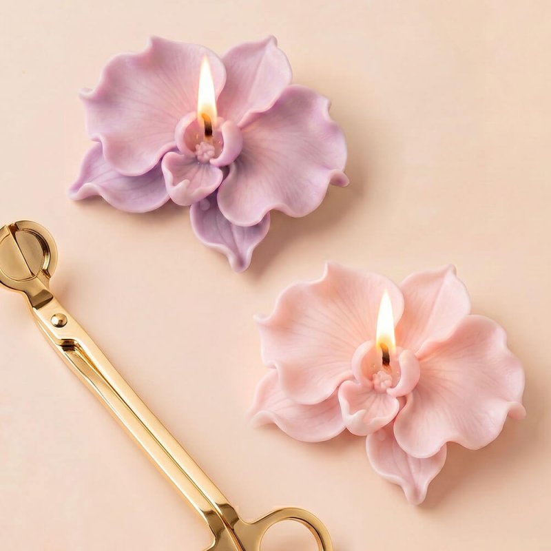 Molde para velas orquídea