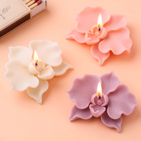 Molde para velas orquídea