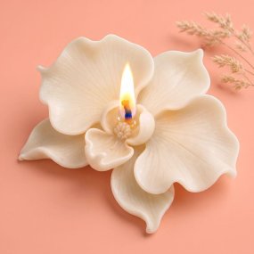 Moule à bougie orchidée