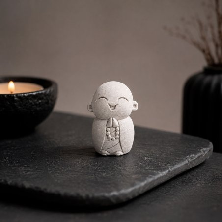 Molde para velas buda risueño 3