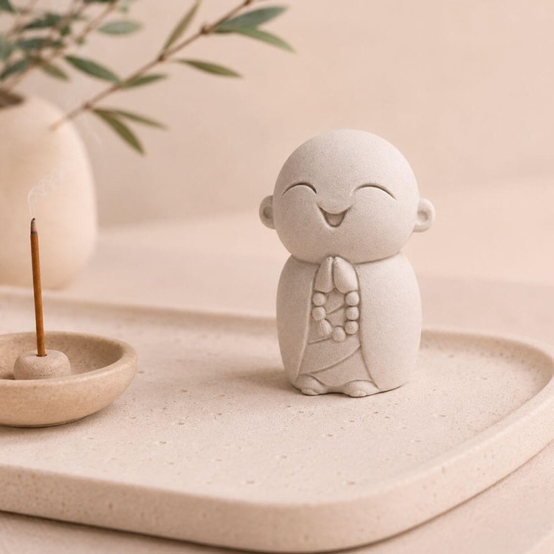 Molde para velas buda risueño 4