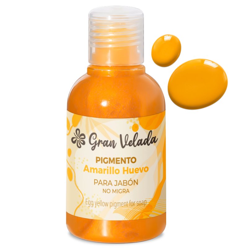 Colorante amarillo huevo jabon de aceite pigmento liquido
