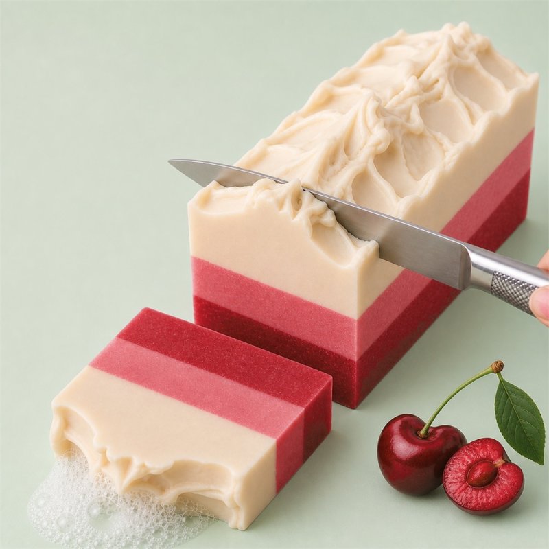 Jabon de aceite rojo cereza