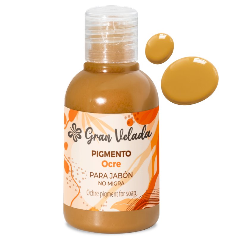 Pigmento liquido ocre jabon de aceite