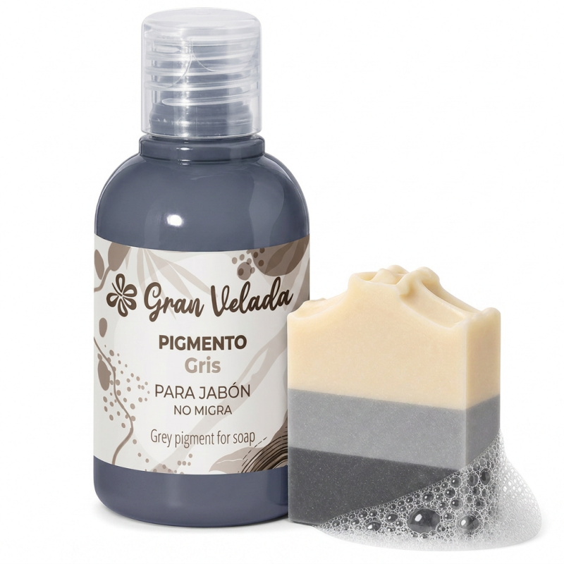 Colorante gris jabon de aceite pigmento liquido