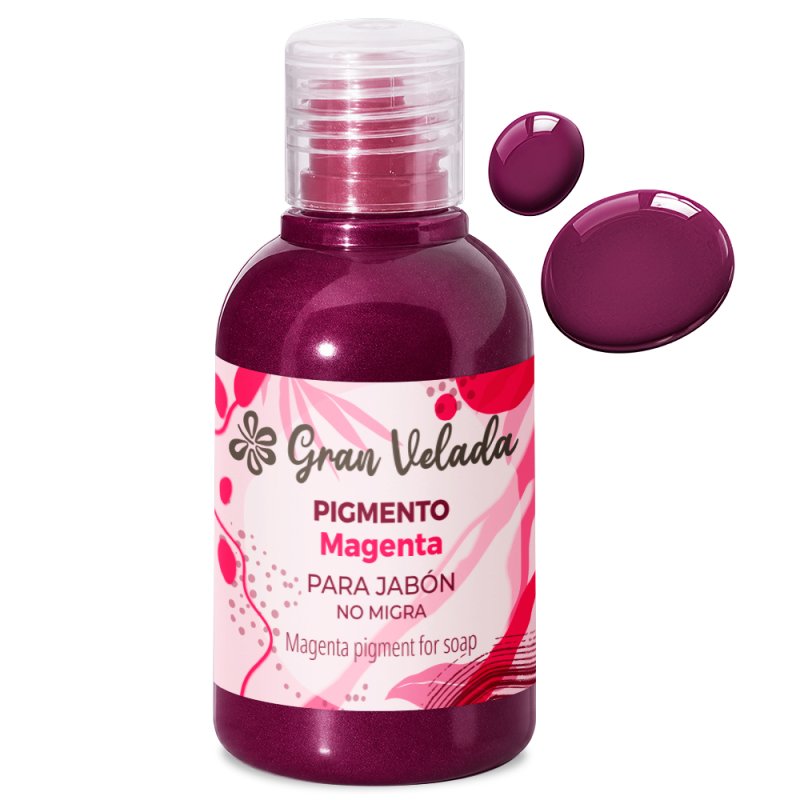 Pigmento liquido magenta jabon de aceite