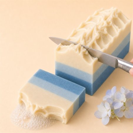 Jabon de aceite azul cielo