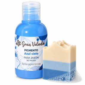 Colorante azul cielo jabon de aceite pigmento liquido