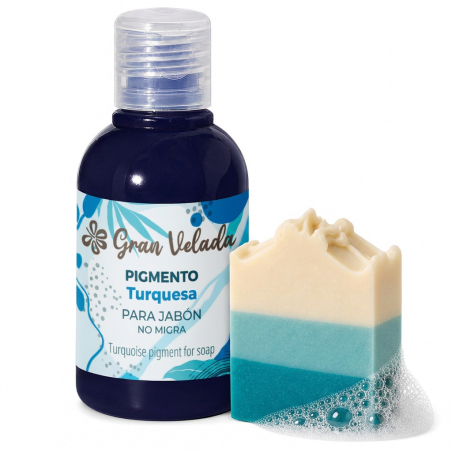 Colorante turquesa jabon de aceite pigmento liquido