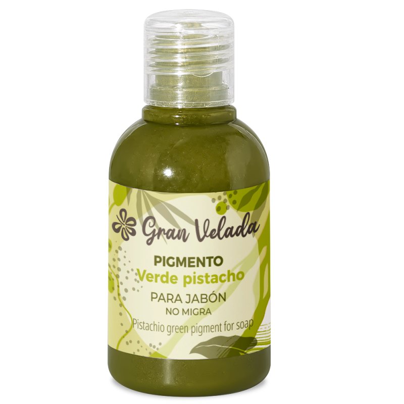 Colorante verde pistacho jabon de aceite