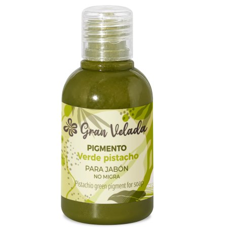 Colorante verde pistacho jabon de aceite