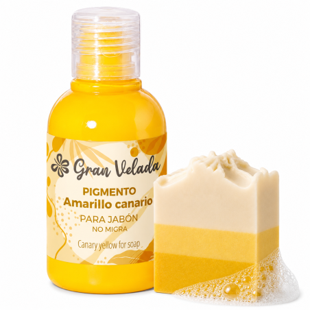 Colorante amarillo canario jabon de aceite pigmento liquido