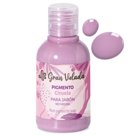 Pigmento liquido ciruela jabon de aceite