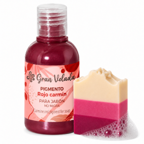 Corante vermelho carmim sabão de azeite pigmento líquido