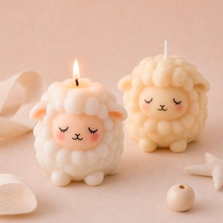 Molde para velas ovejita