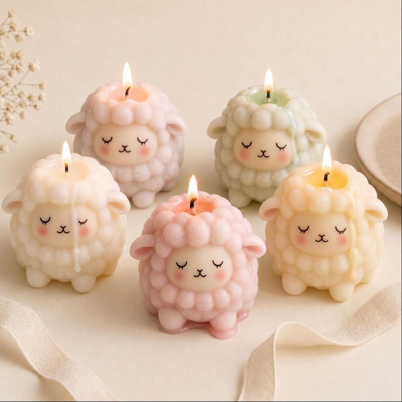 Molde para velas ovejita