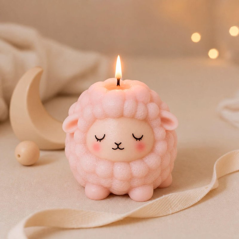 Molde para velas ovejita